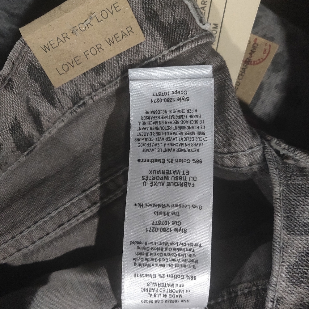 Current Elliott Animal Print Stiletto Jeans - Picture 4 of 6